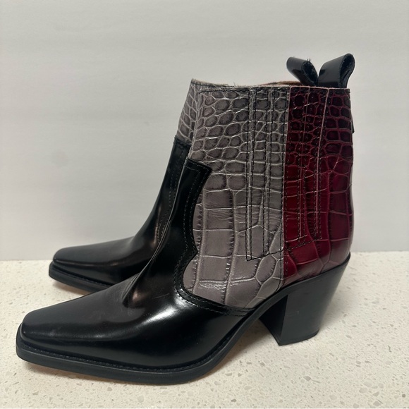 Ganni Multicolor Western Booties 39 - Picture 5 of 9